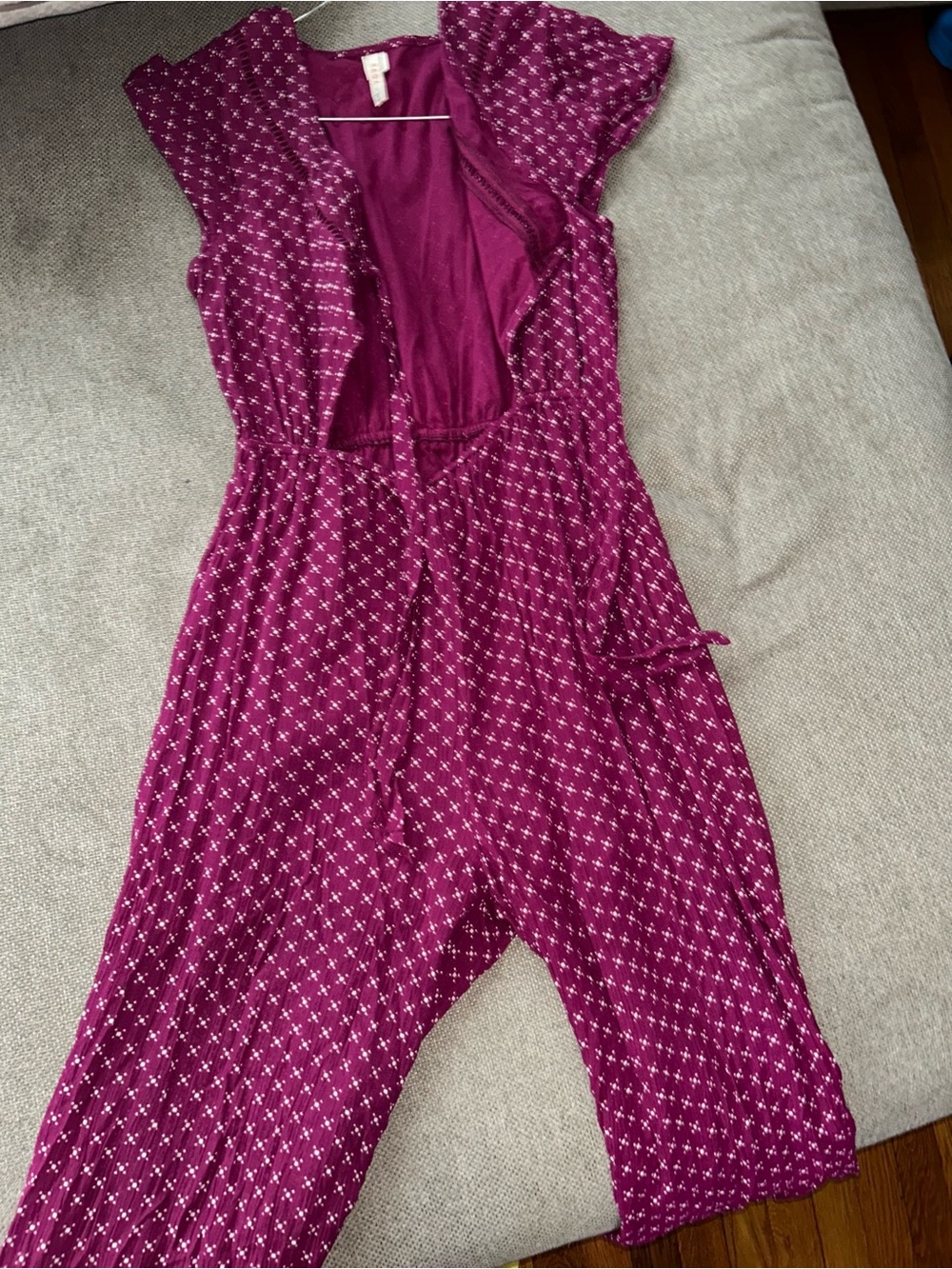 RAGA Magenta Printed Jumpsuit Romper